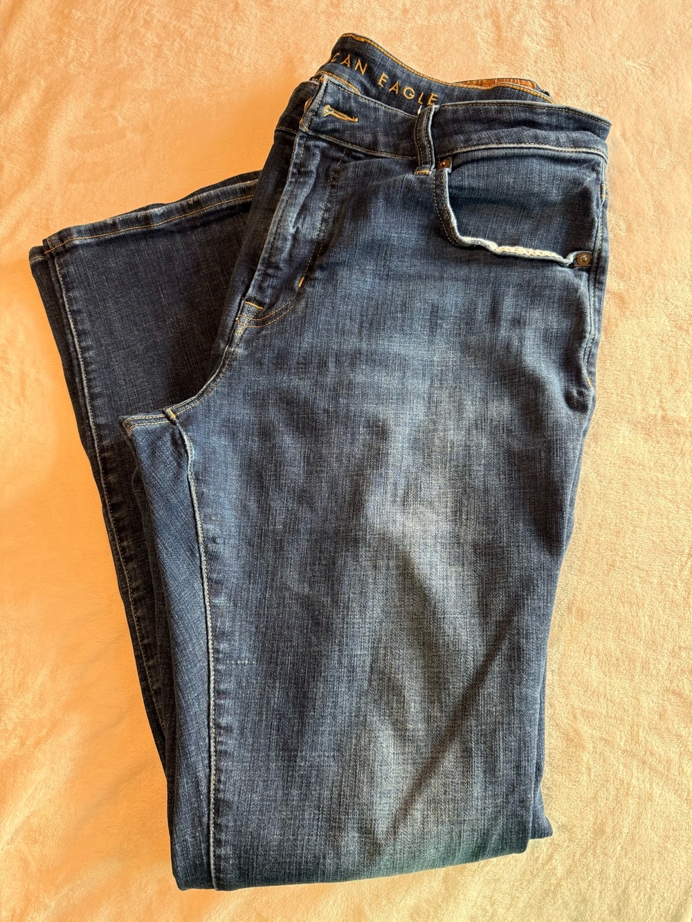 Men’s American Eagle Outfitters Classic Bootcut Dark Blue Jeans